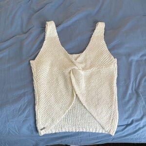 Hollister Cream Textured Tank Top